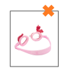 Duikbril unicorn regenboog roze